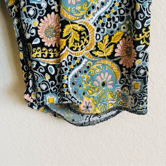 Loft woman’s floral printed pull-on pants size L wide leg casual comfortable - Picture 2 of 10